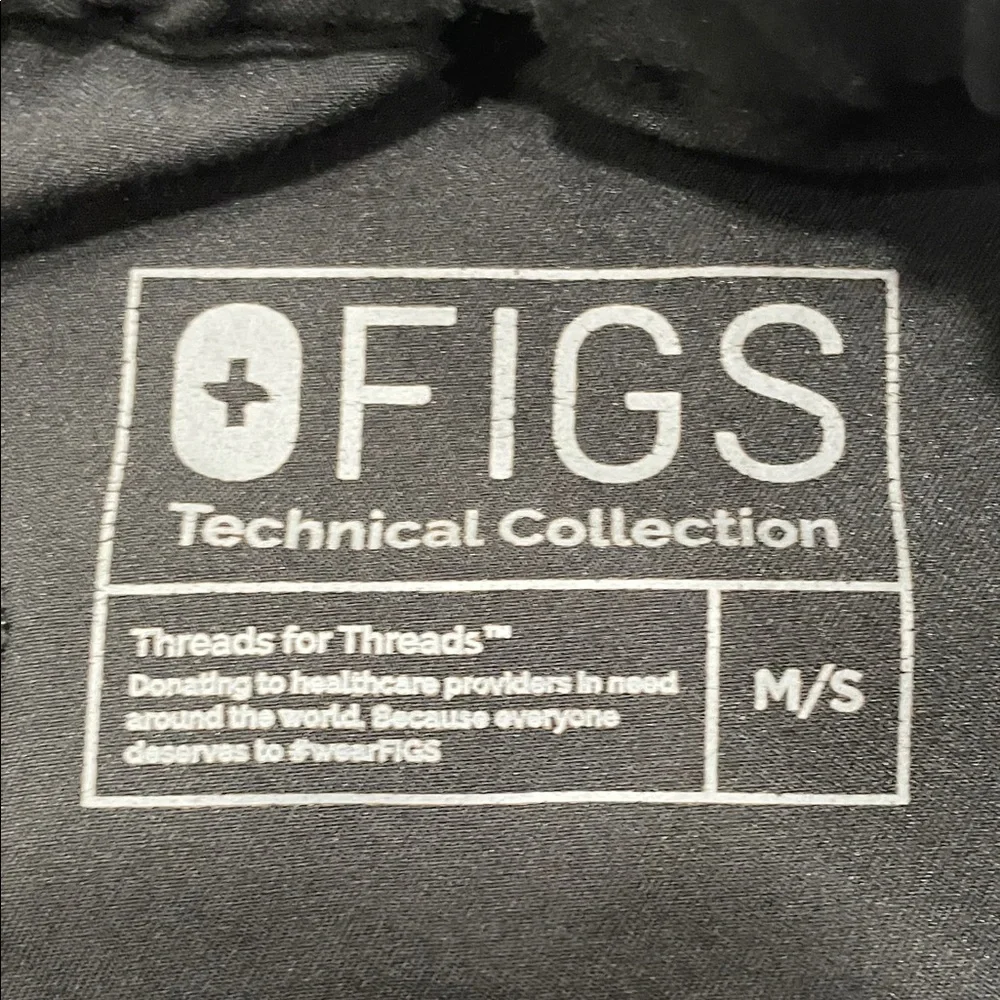 FIGS Black Pisco Scrub Pants Medium Short Men’s / Unisex